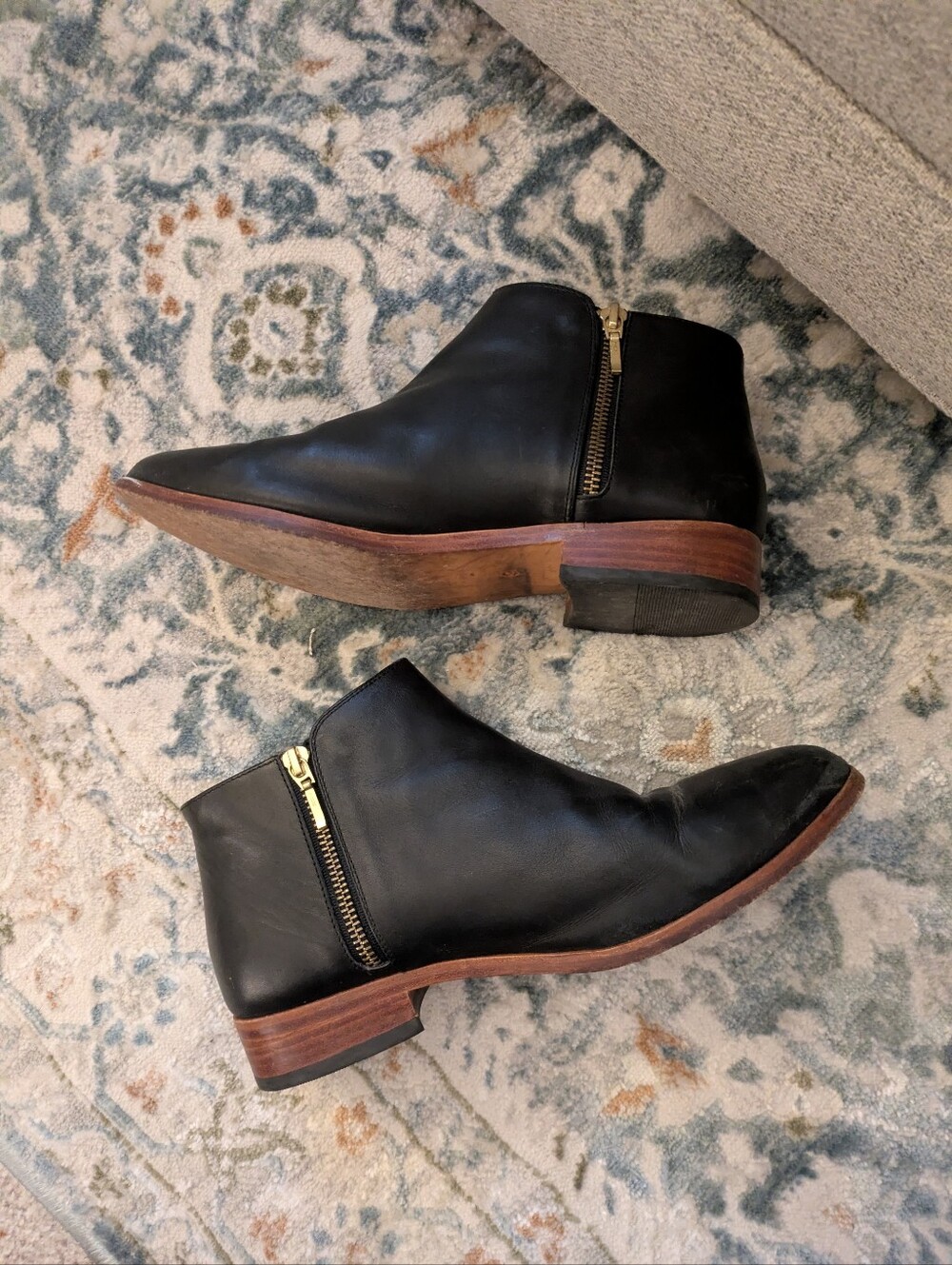 Nisolo Lana Boot in Black Genuine Leather, Size 9